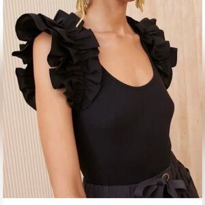 Ulla Johnson Koa Flutter Sleeve Tank M smoke pet free home perfect condition